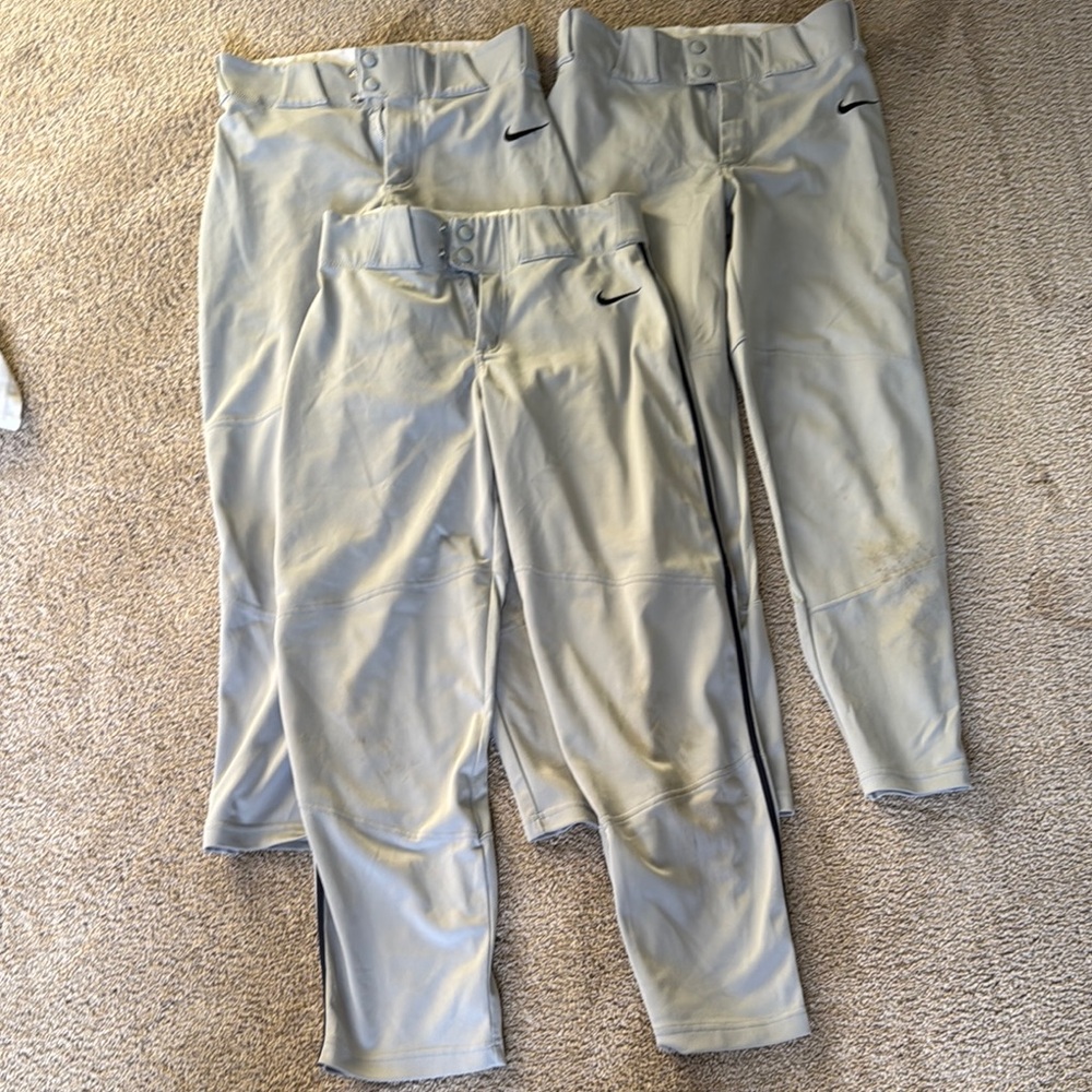 Nike Light Gray Baseball Pants